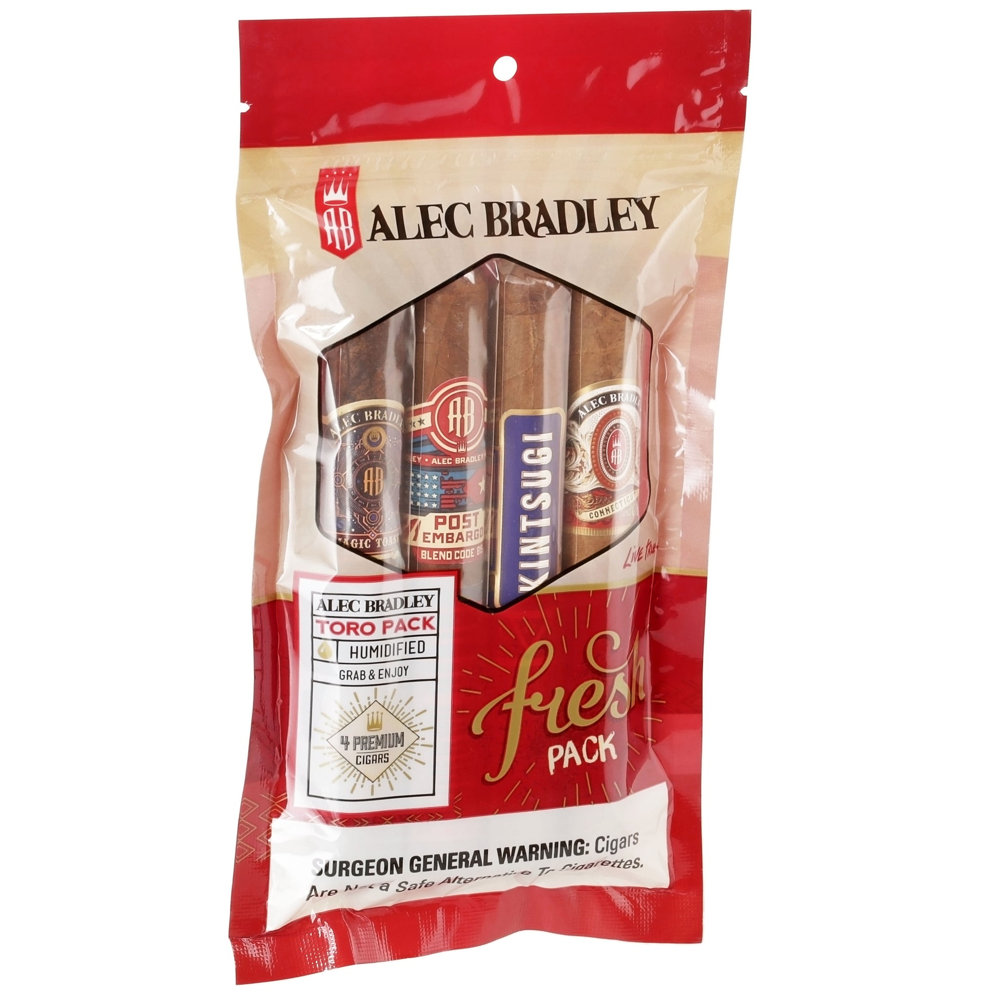 Alec Bradley Toro Fresh Pack 4-Cigar Sampler