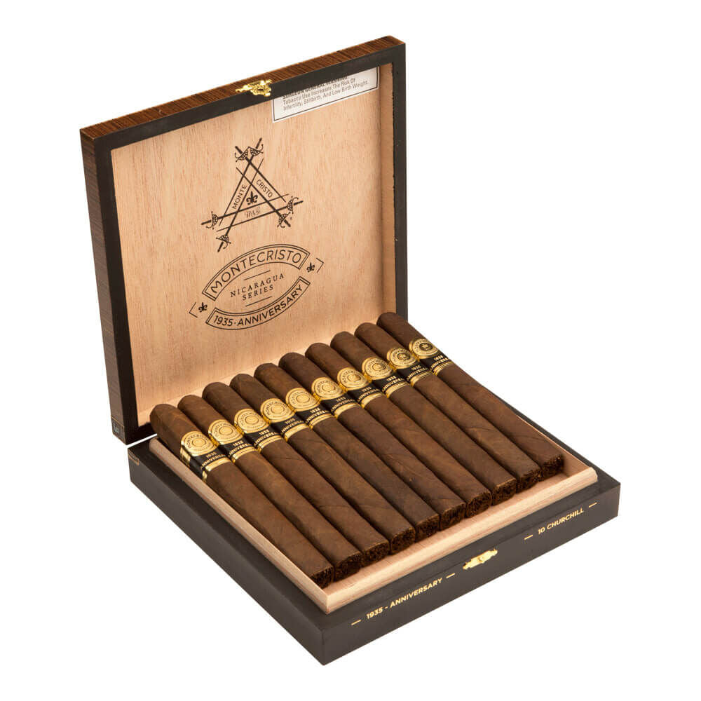 Montecristo 1935 Anniversary Nicaragua Churchill 52X7 Box of 10