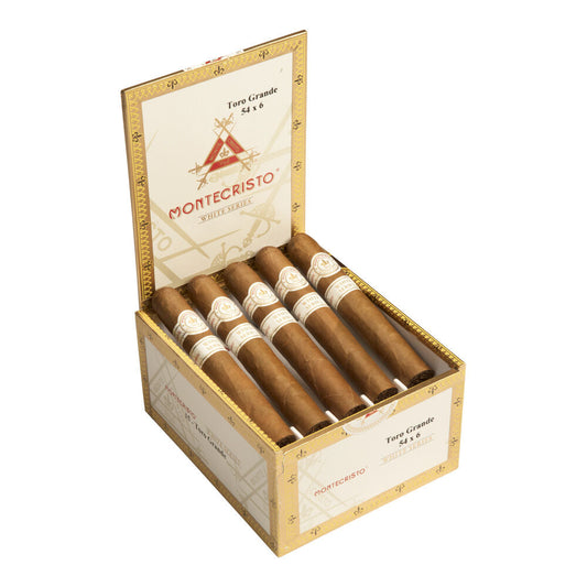 Montecristo White Toro Grande En Tubo 54X6 Box of 15