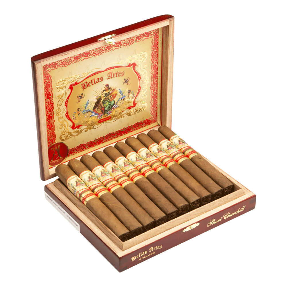AJ Fernandez Bellas Artes Natural Short Churchill 48X6 Box of 20