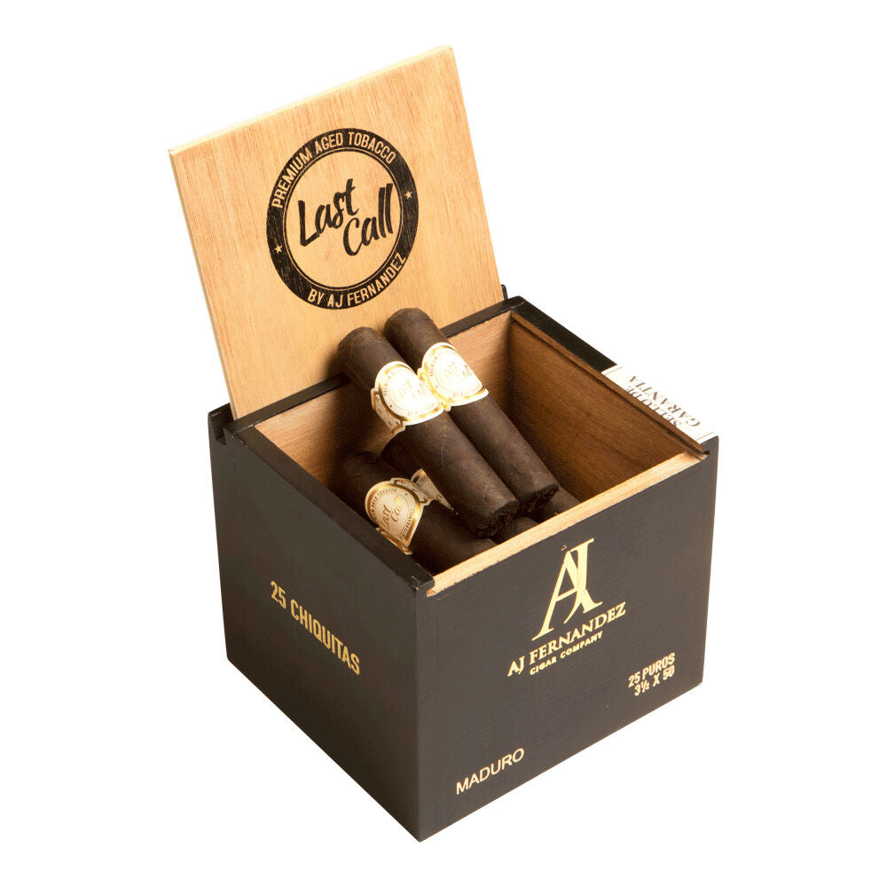 AJ Fernandez Last Call Maduro Chiquitas 50X3.5 Box of 25