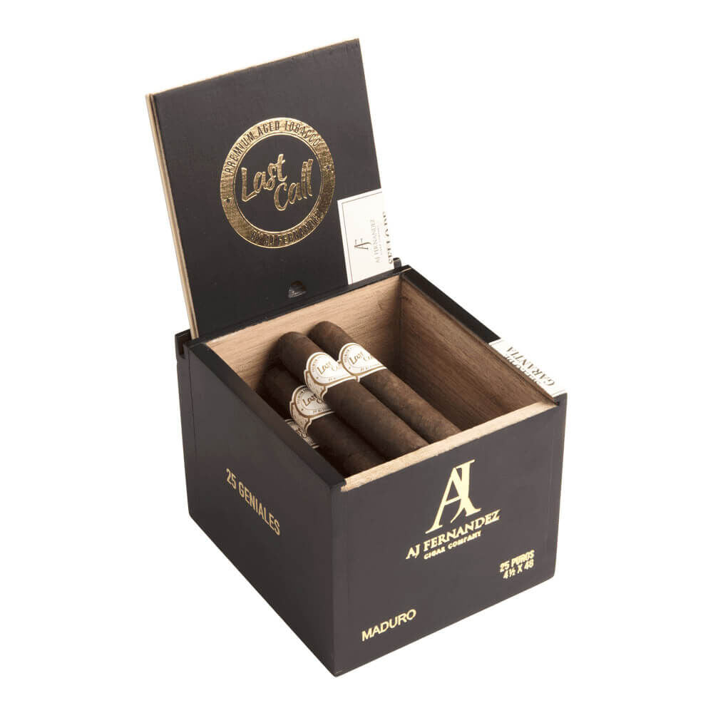 AJ Fernandez Last Call Maduro Geniales 48X4.5 Box of 25