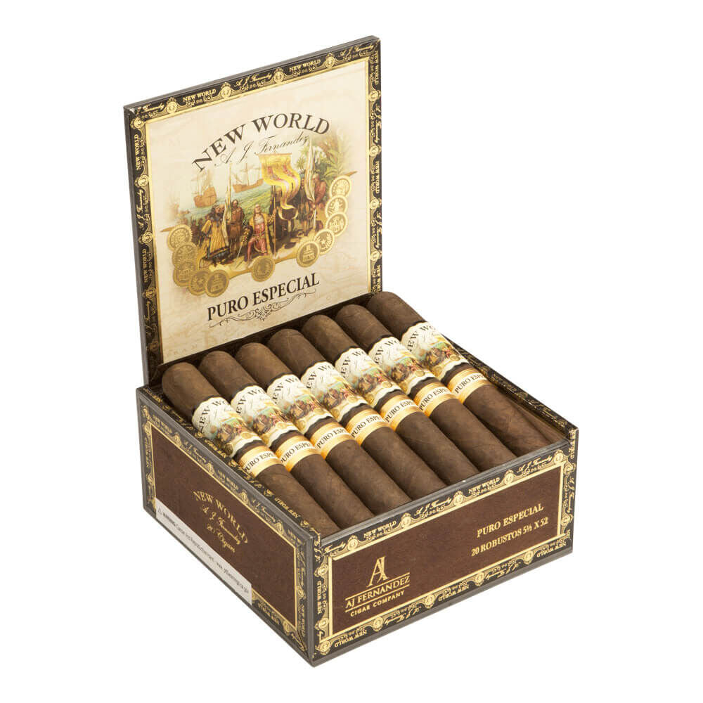 AJ Fernandez New World Puro Especial Robusto 52X5.5 Box of 20