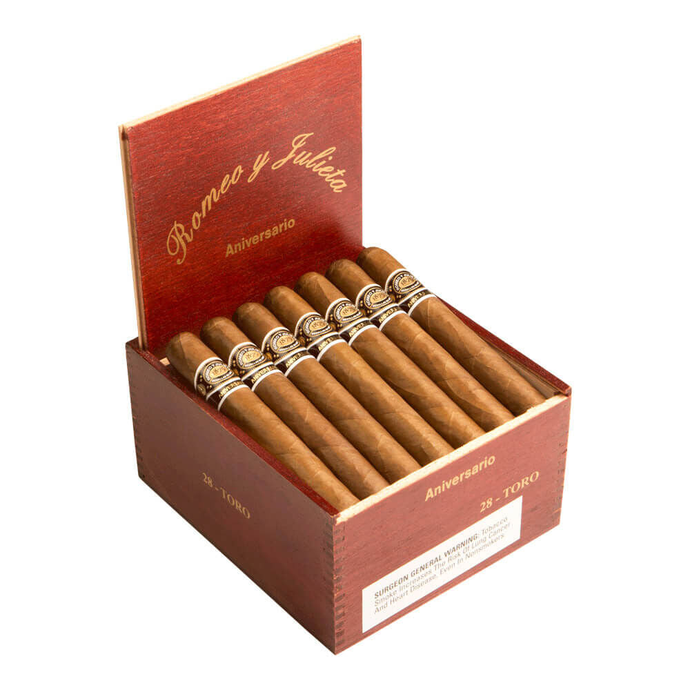 Romeo Y Julieta Aniversario Toro 54X6 Box of 28
