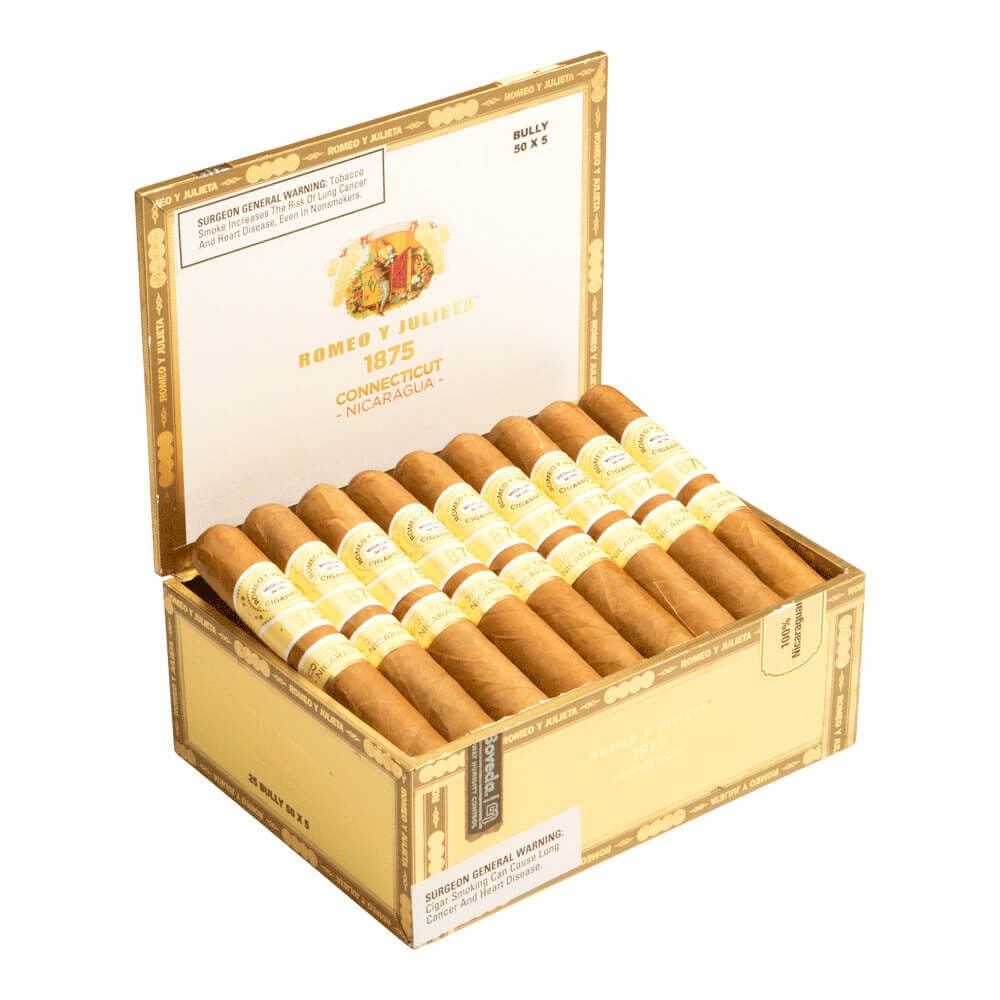 Romeo Y Julieta 1875 Connecticut Nicaragua Bully 50X5 Box of 25