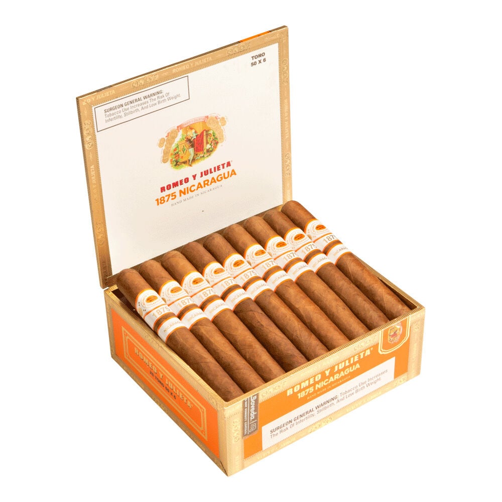 Romeo Y Julieta 1875 Nicaragua Toro 50X6 Box of 25