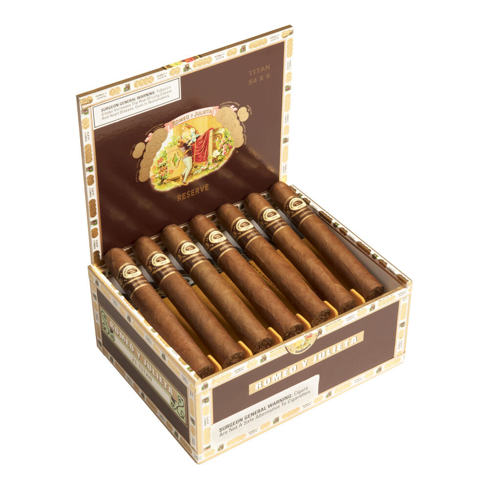 Romeo Y Julieta Reserve Titan Tubo 54X6 Box of 21