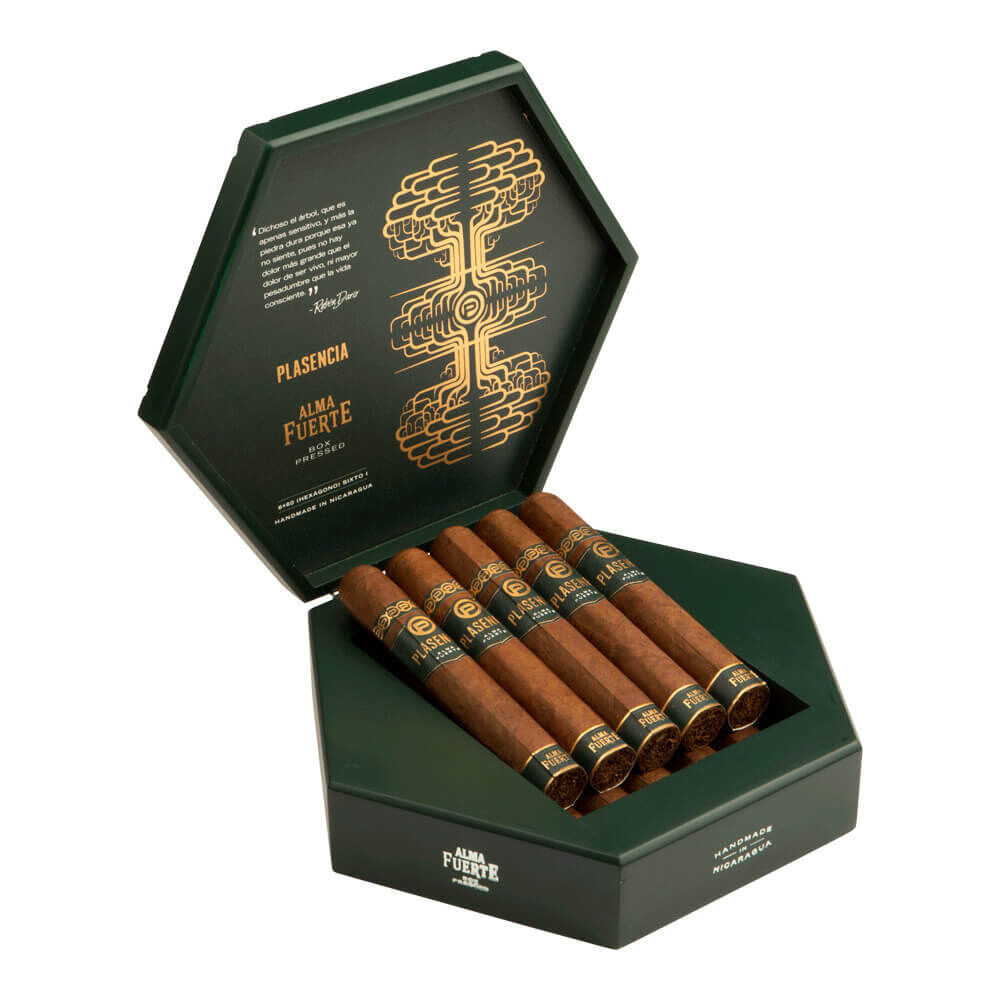 Plasencia Alma Fuerte Colorado Hexagon 60X6 Box of 10